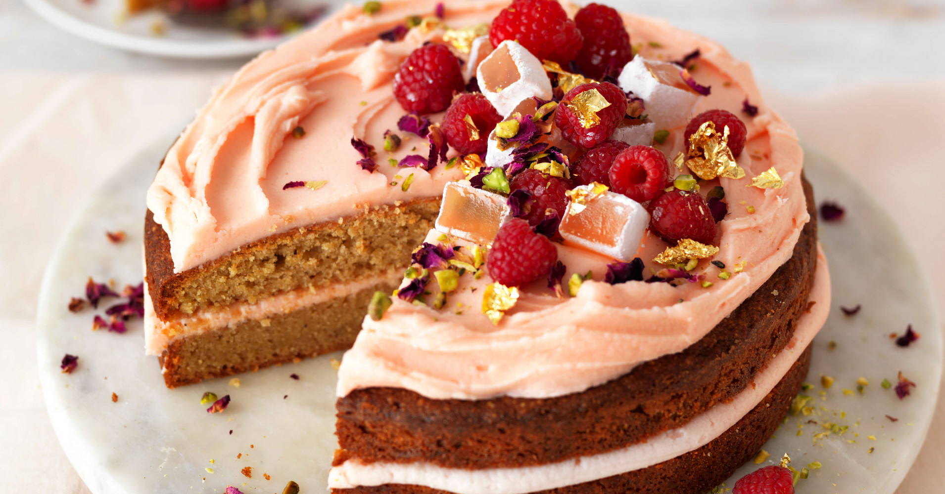 Persian Love Cake Recipe | myfoodbook | Turkish Delight Cake